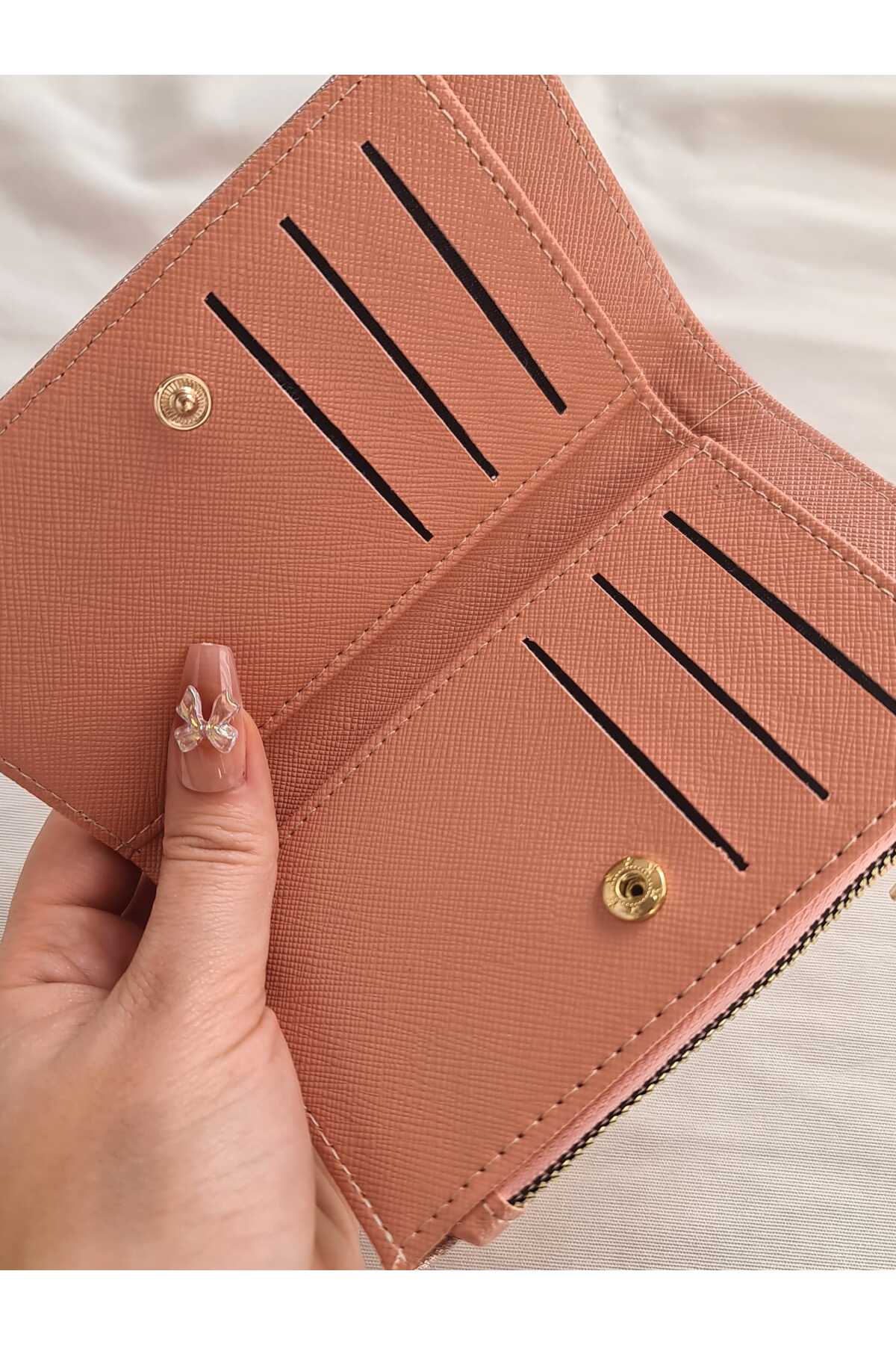 byliora Pembe Simli Kartlık/Cüzdan görsel 4