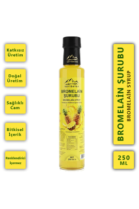 sarıbelen Bromelain Ananas İçeren Detox Şurubu 250 ml (Koenzim Q10 ve L-Karni...