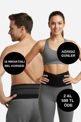 Arnee Isı Tutan Magnetli Bel Kemeri Ağrı Giderici Manyetik Terapi Destek Keme...