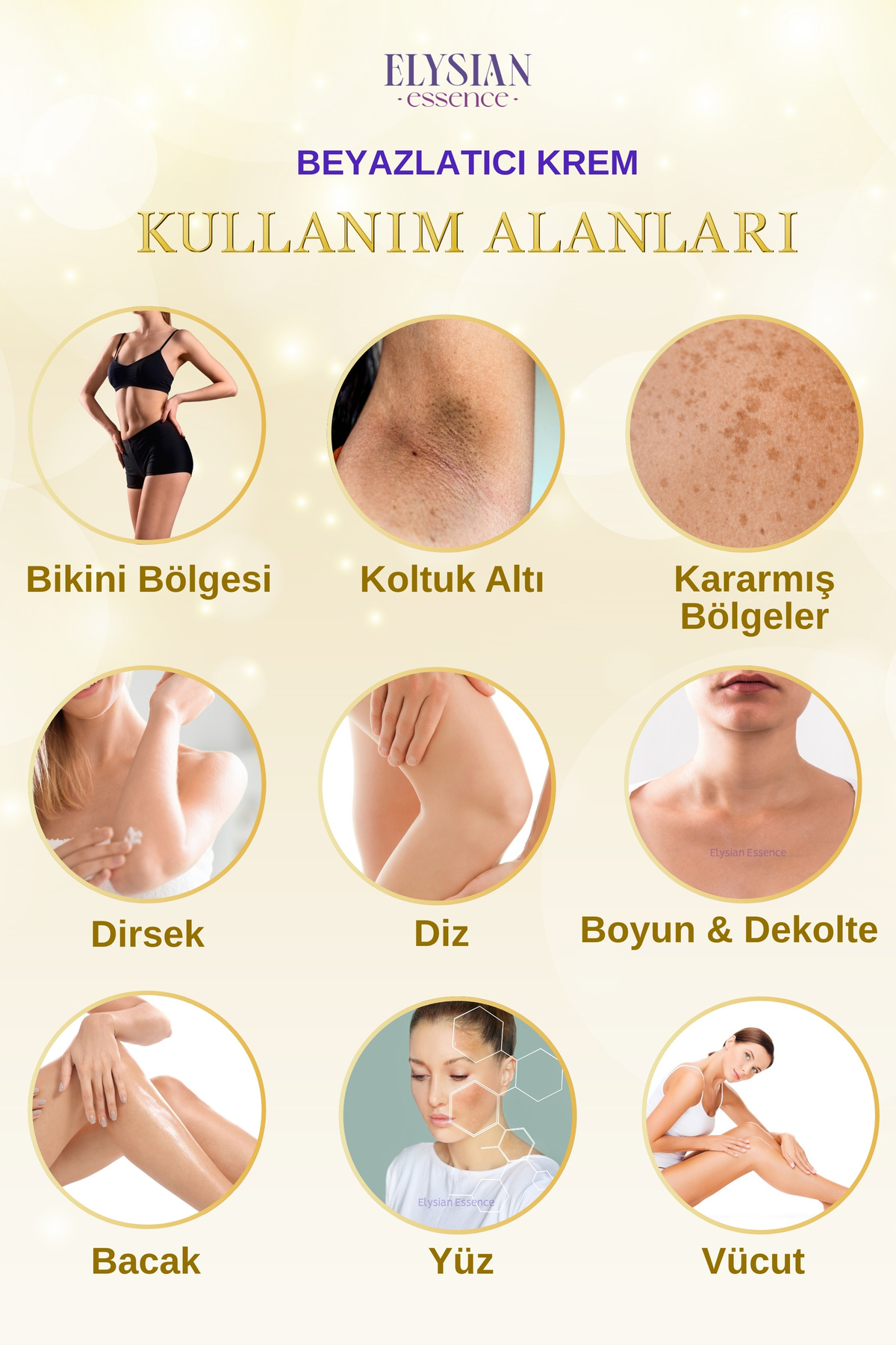 Cilt Beyazlatıcı | Kararma Giderici Krem - Genital Bölge, Koltuk Altı, Bikini Bölgesi ve Vücut 100ml — 4428 — تصویر 3 از 7