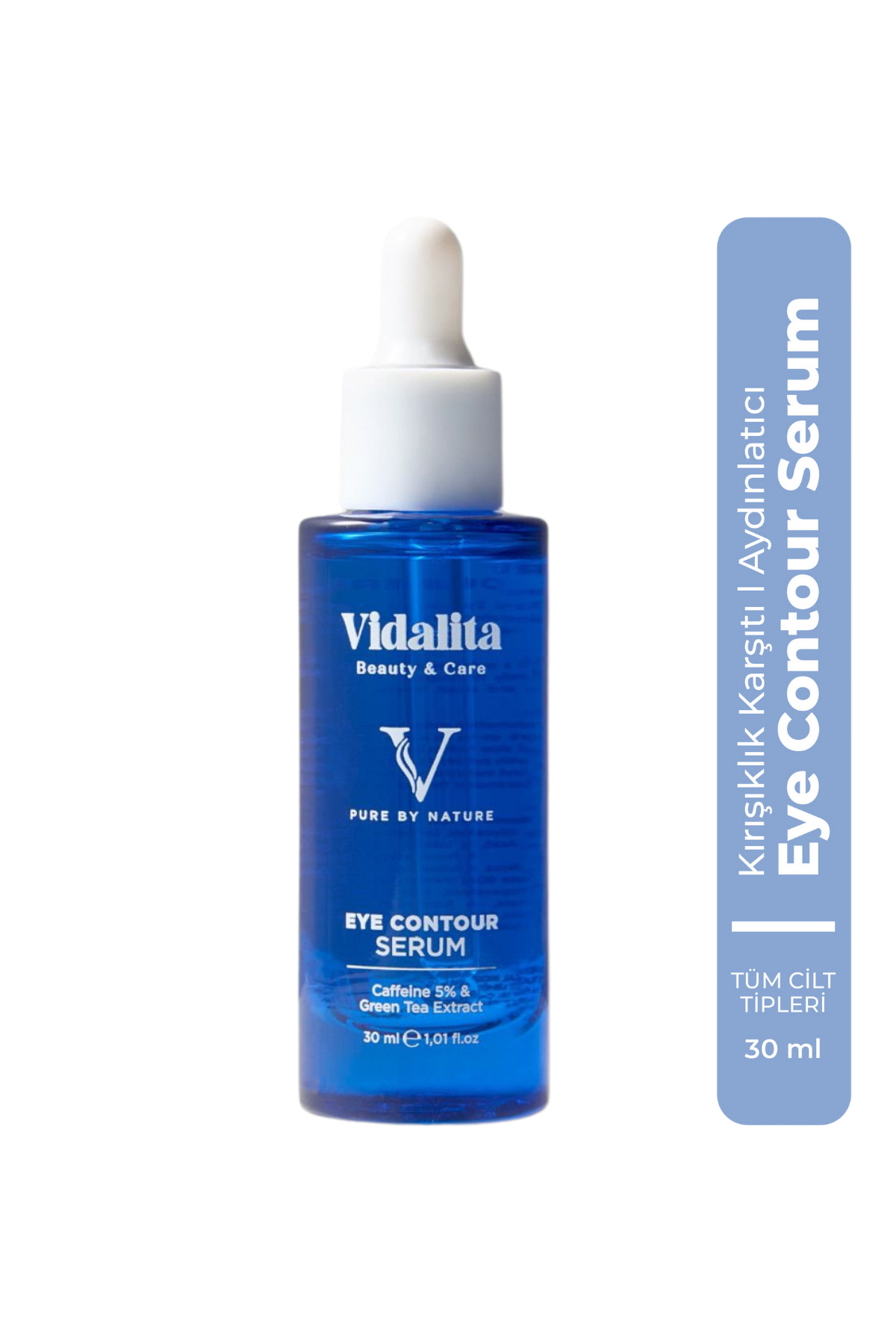 Vidalita Beauty & Care %5 Kafein (Caffeine) & Yeşil Çay Göz Çevresi Serumu 30 ml - Torba ve Göz Altı Morluk Karşıtı Aydınlatıcı Bakım Serumu — ECS-30