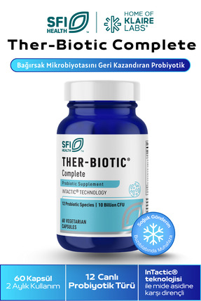 Klaire labs Ther-Biotic® Complete 60 Kapsül –Probiyotik Gıda Takviyesi - Soğu...