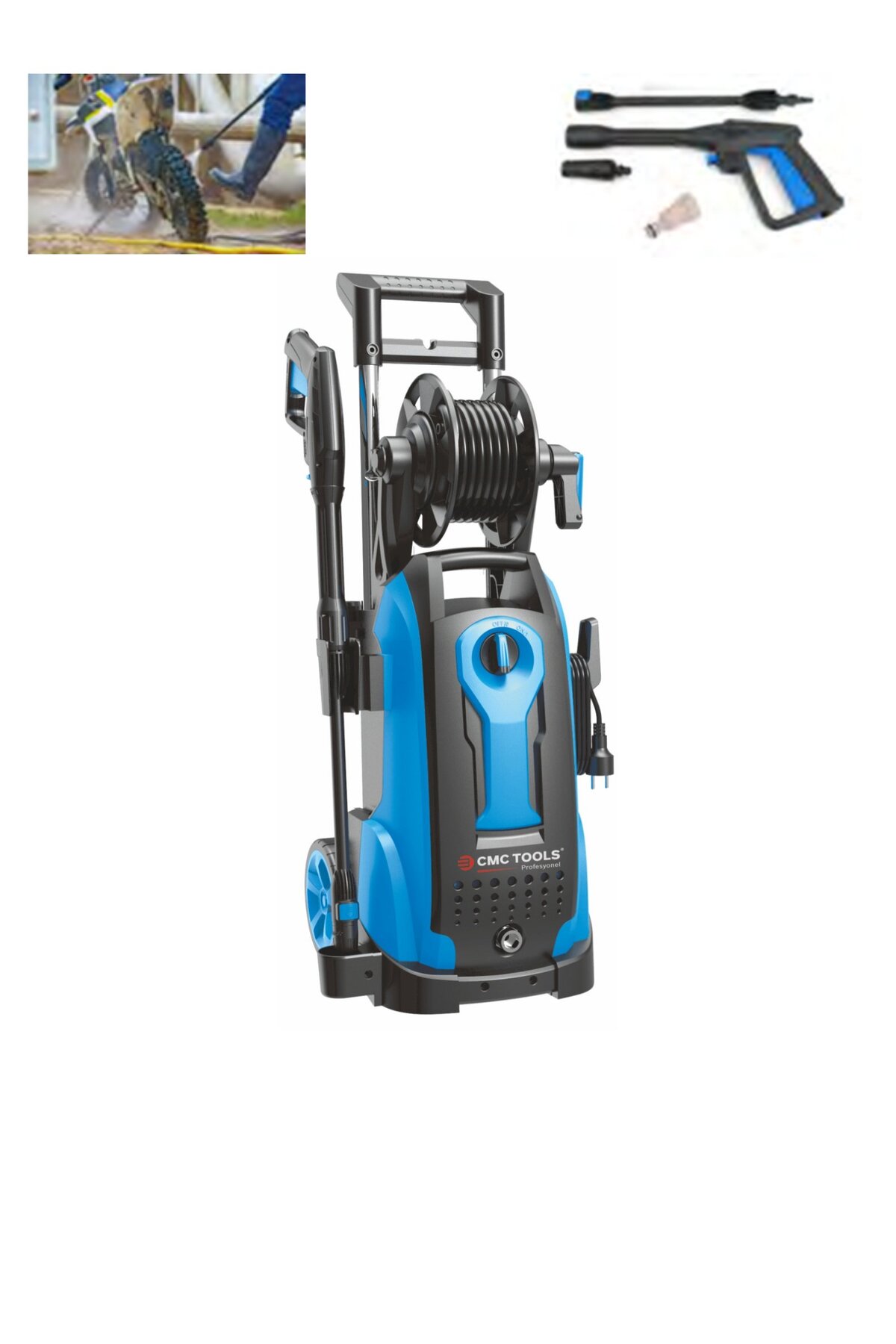 CMC TOOLS 165 BAR YÜKSEK BASINÇLI YIKAMA MAKİNASI,GENEL,ARAÇ