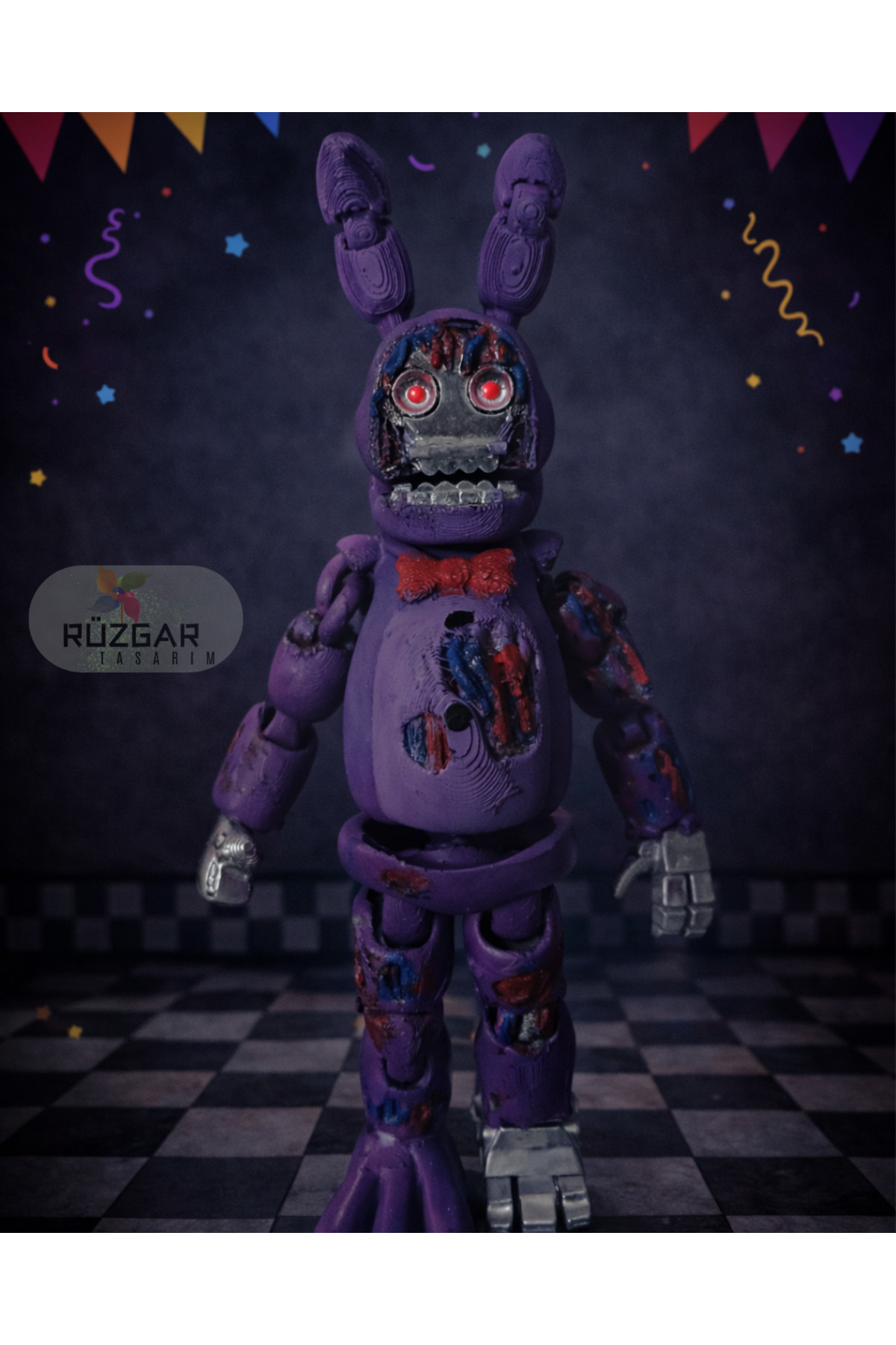 Rüzgar Tasarım Fnaf Five Nights at Freddy's Withered Bonnie Fnaf