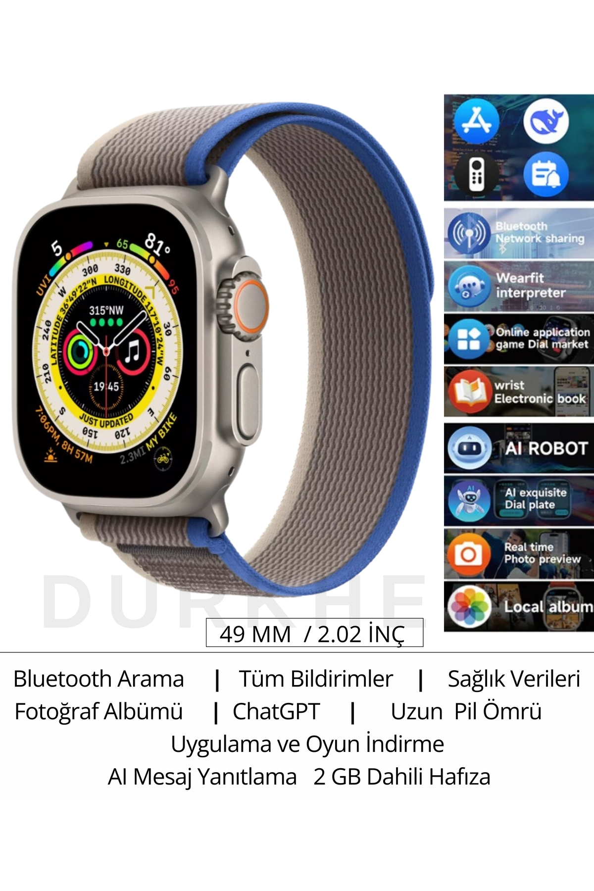 Watch11 Ultra 3 Smartwatch| ChatGPT|NFC| Call-Talk |Message Reply iOS&Android Compatible