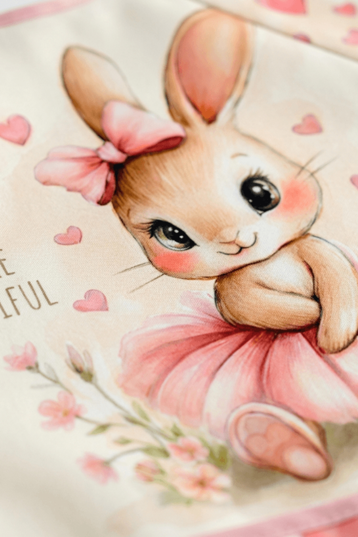 Bebechi Uzun Kollu Giyilebilir Tavşan Desen Sıvı Geçirmez Aktivite ve Mama Önlüğü Su Geçirmez Bebek Önlük fotoğrafı 2 (önizleme)