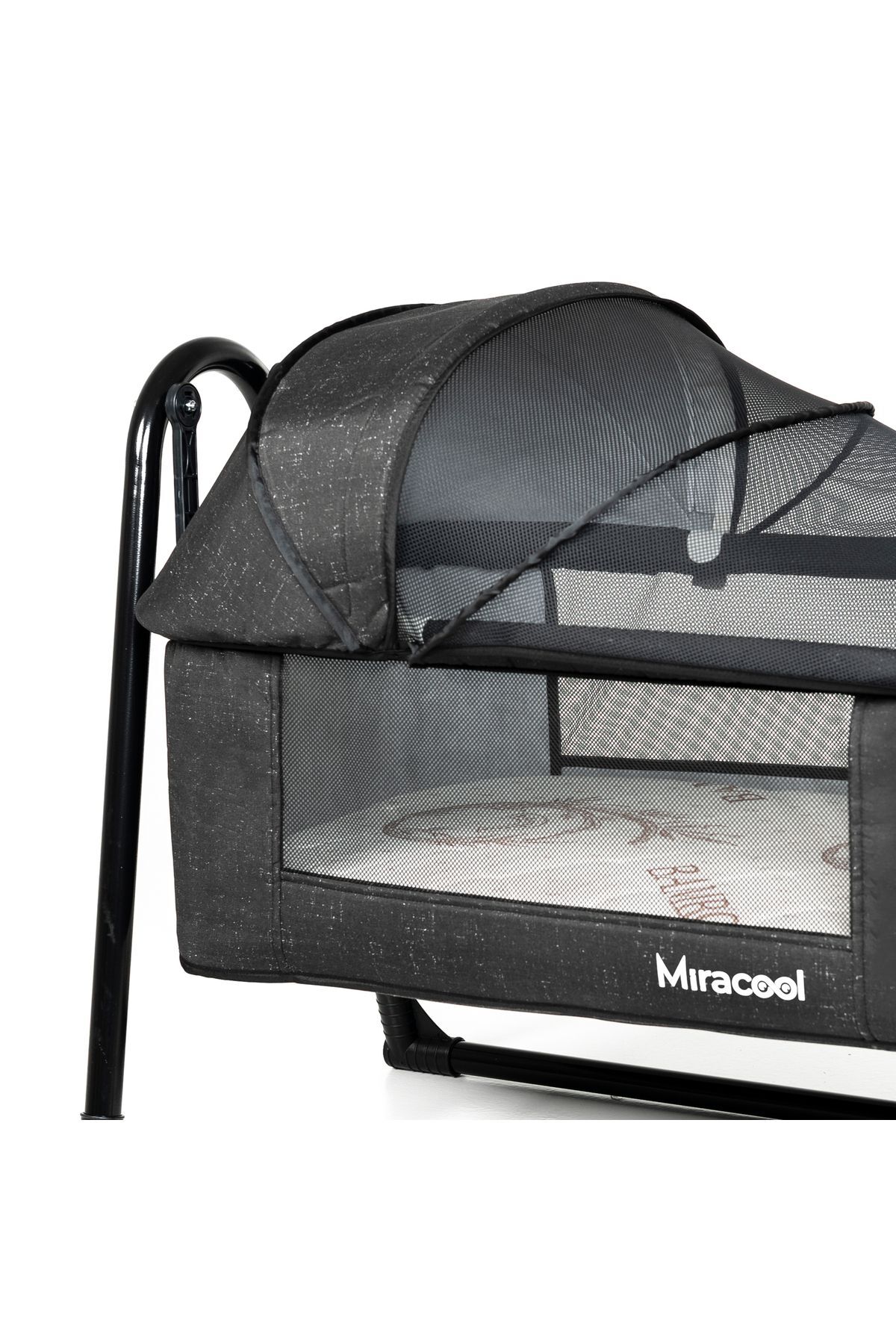 miracool Loft Beşik Siyah Bambo Yatak Hediye fotoğrafı 5 (önizleme)