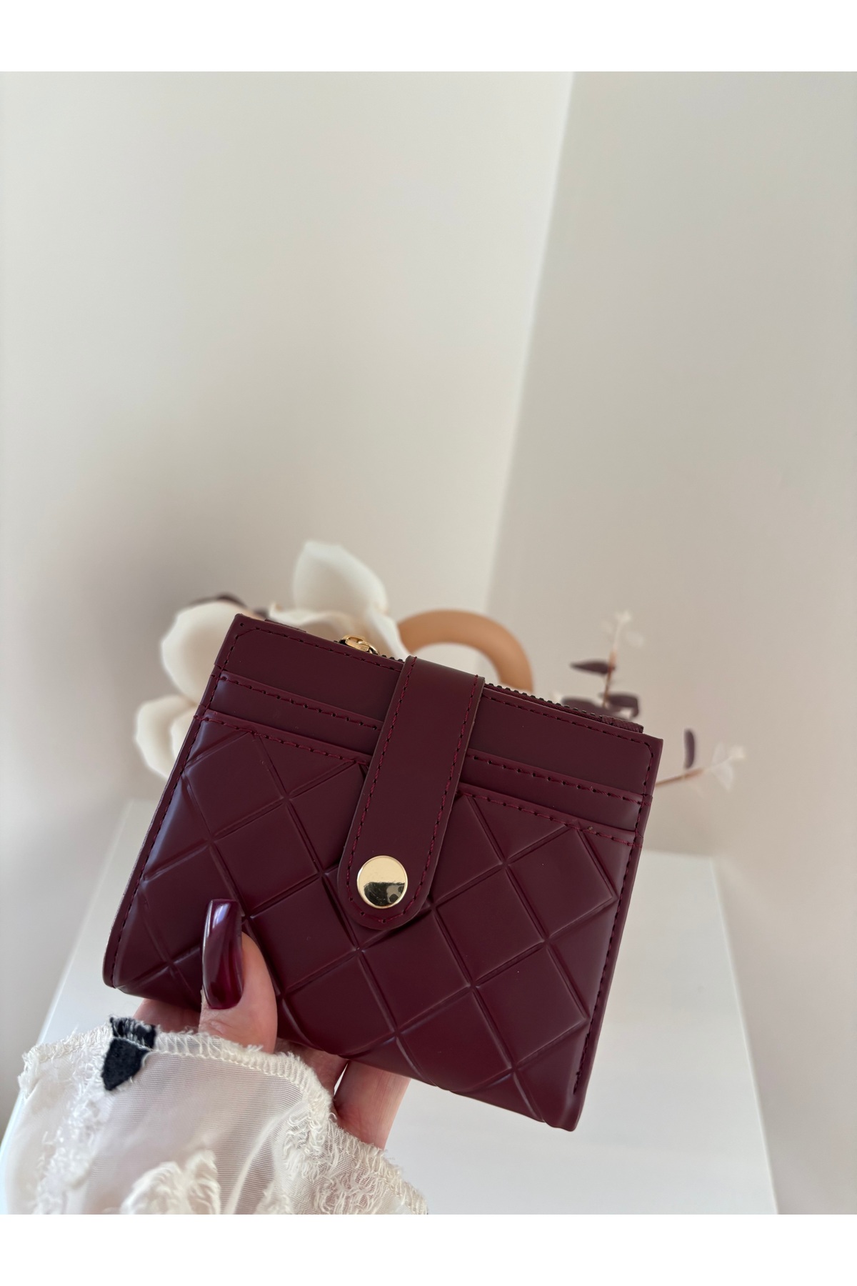 lalettobags  Kadın Kapitone Detaylı Suni Deri Cüzdan