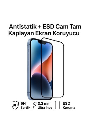 New Plus Redmi Note 14 Uyumlu Antistatic Tam Kaplayan Premium HD Kırılmaz Cam