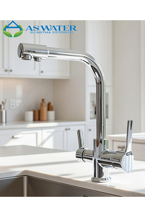 As Water Arıtma Bataryası 3 Yollu Arıtma Musluğu Su Arıtma Bataryası Sıcak-so...