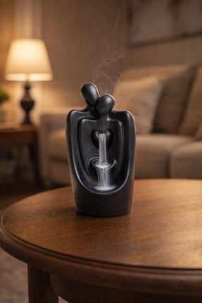 Main Collectibles Sarılan Çift Sevgili Halstad Aşk Geri Akış Tütsülük Konik T...