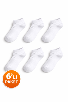 OUS 6'lı Unisex Basic Patik Çorap