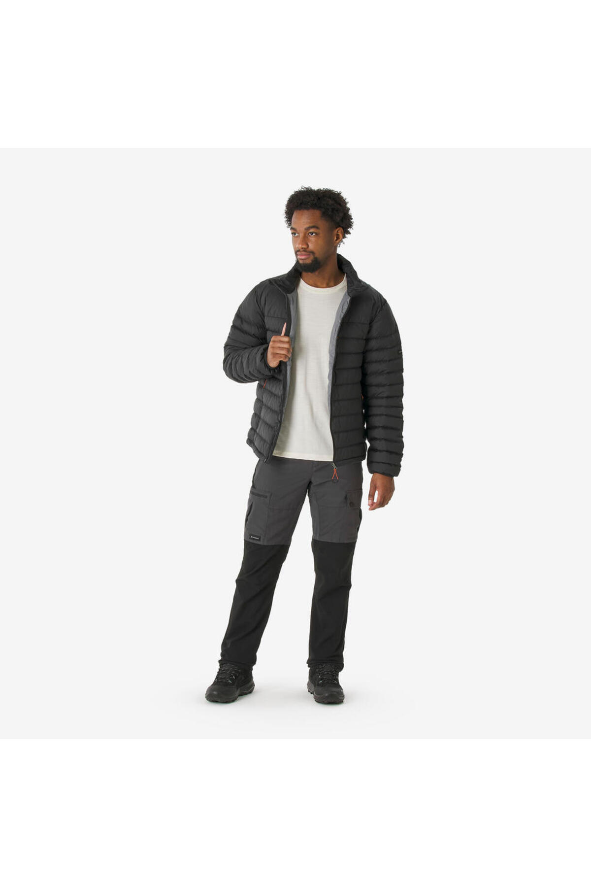 Decathlon Forclaz Erkek Outdoor Trekking Şişme Montu / -10°c - Siyah - Mt500 görsel 4