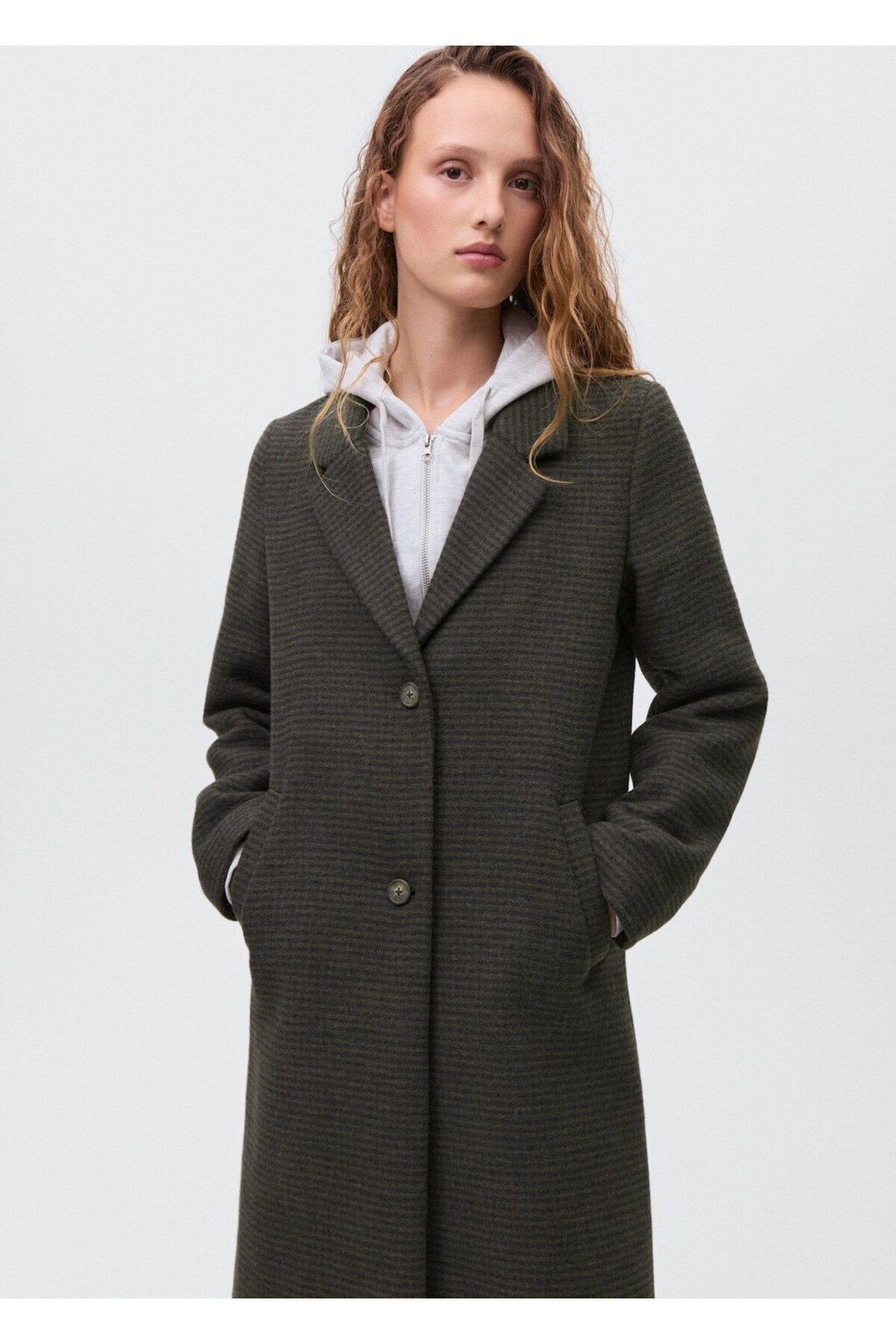 Wool tweed coat