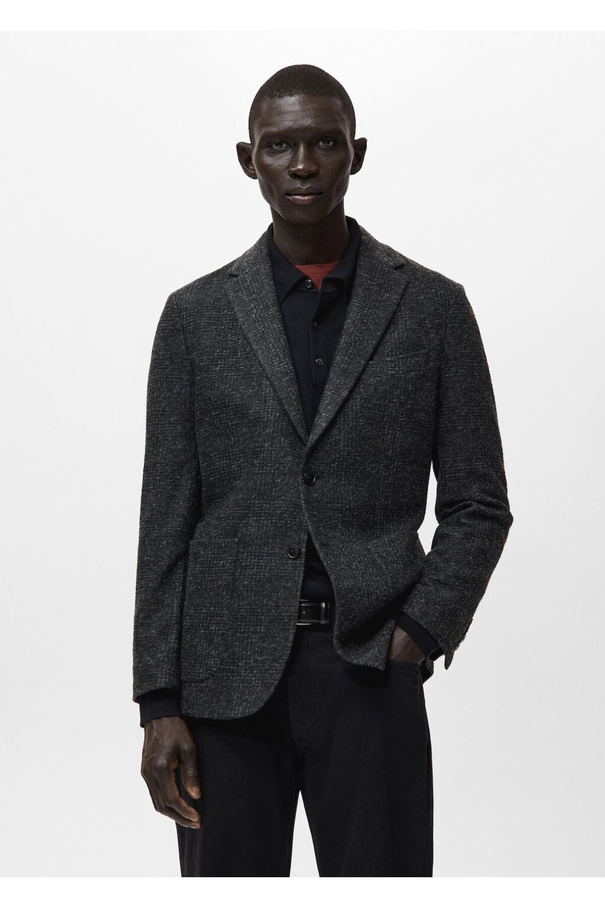 مانگو ژاکت بلیزر پشمی اسلیم فیت