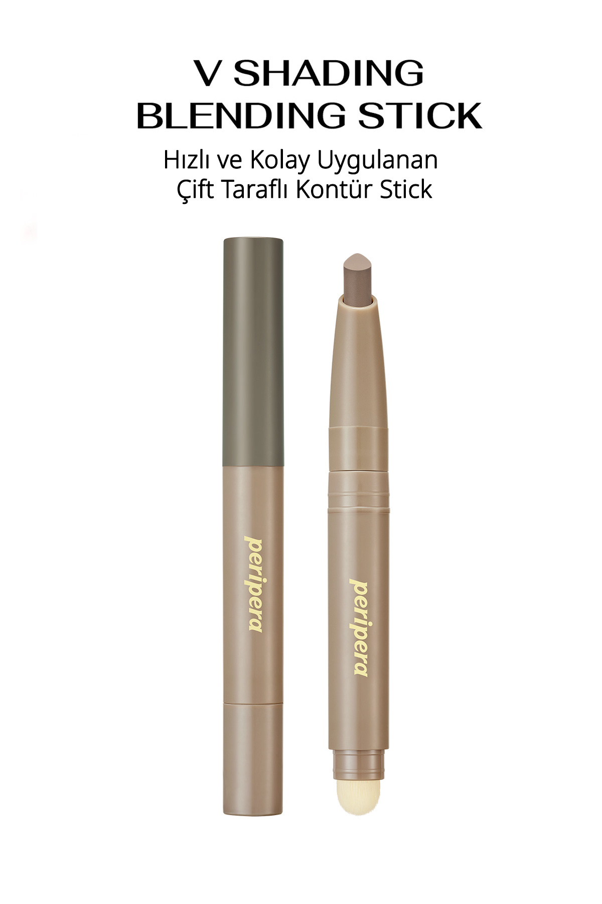 PERIPERA Pratik Uygulanan Çift Taraflı Kontür Stick PERIPERA V Shading Blending Stick (003 Grayish Cool) - Fiyatı, Yorumları