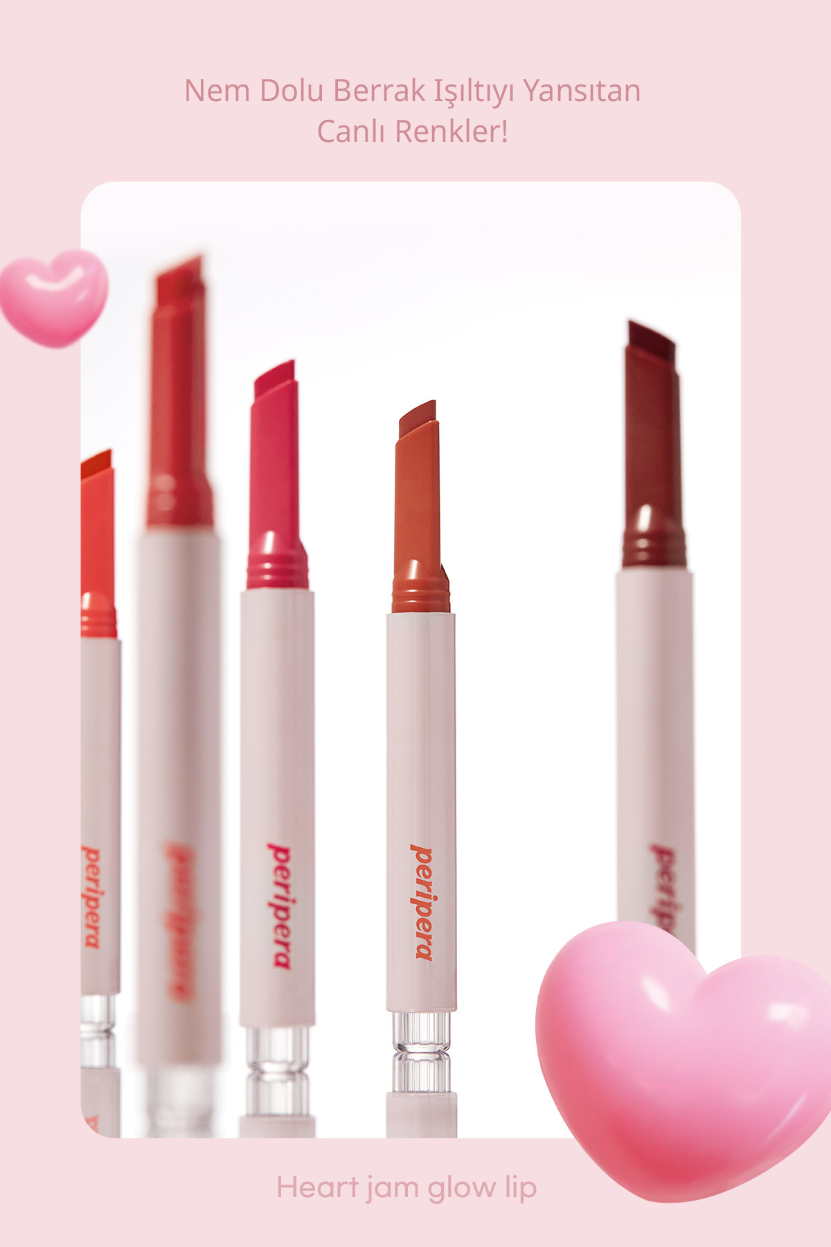 Yoğun Nemlendirici, Parlak Bitişli Balm PERIPERA Heart Jam Glow Lip (2 Berry Milktea) — صورتی 111112 — تصویر 6 از 9