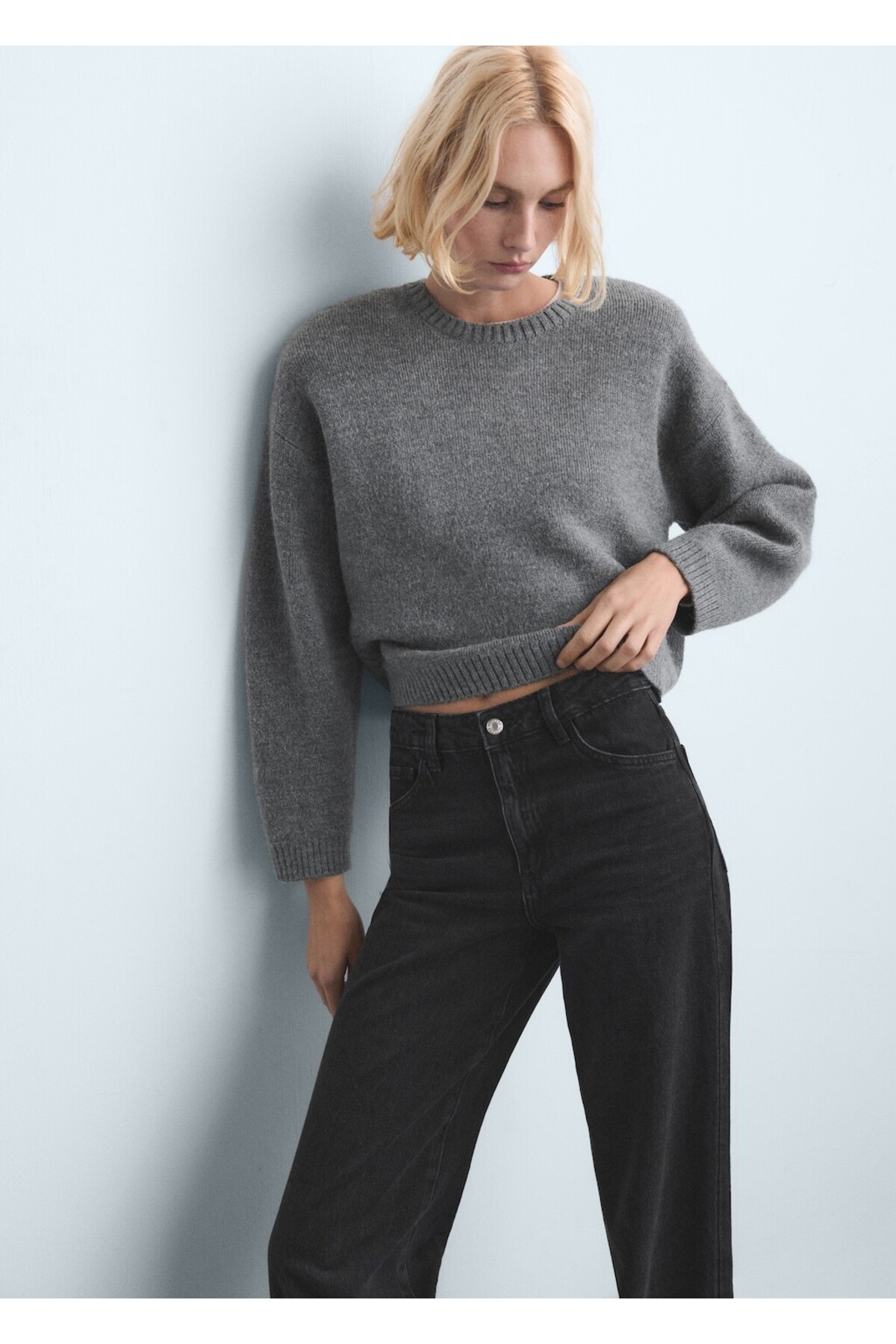 MANGO  Danila wide leg yüksek belli jean - Görsel 7