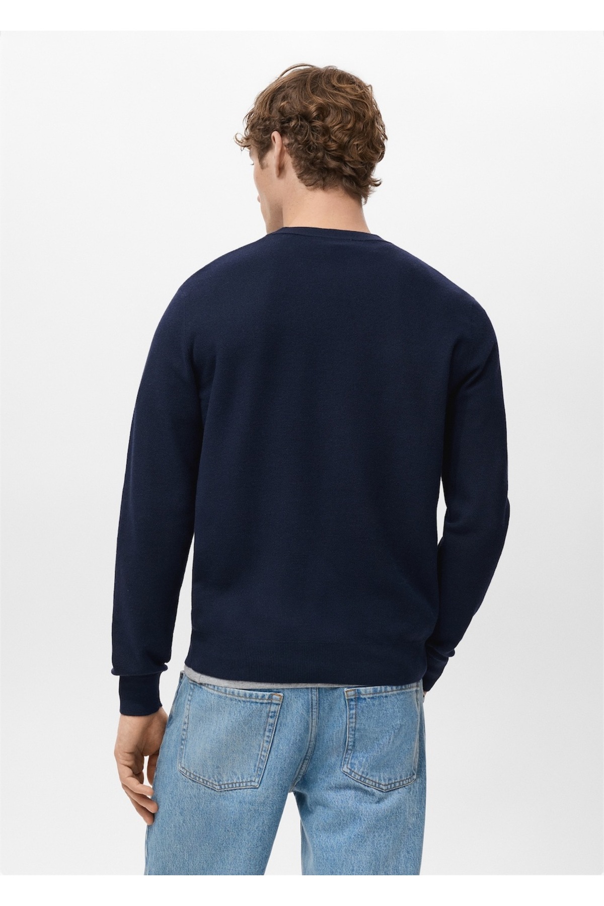 پلیور مردانه راسته آستین بلند | مانگو MANGO Man 27041281 - تصویر 4