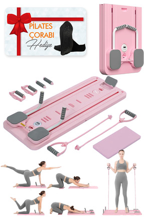 RELAXUS Pilates Reformer, Ev Tipi Pilates İstasyonu (Pilates Çorabı Hediye)