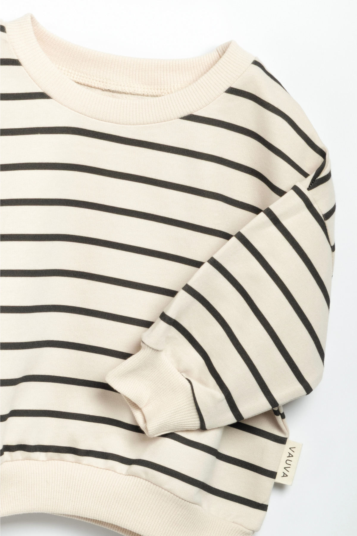 Vauva Çocuk Takım Kız Erkek Bebek Çocuk Uzun Kollu Çizgili Mevsimlik Takım fotoğrafı 2 (önizleme)