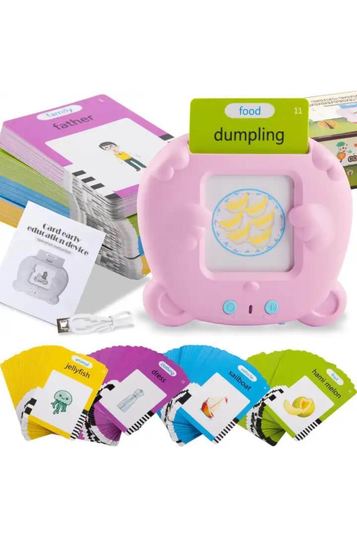 robokids Erken Eğitim İngilizce Sesli Flash Kartları - Pembe-112 Kart fotoğrafı 4 (önizleme)