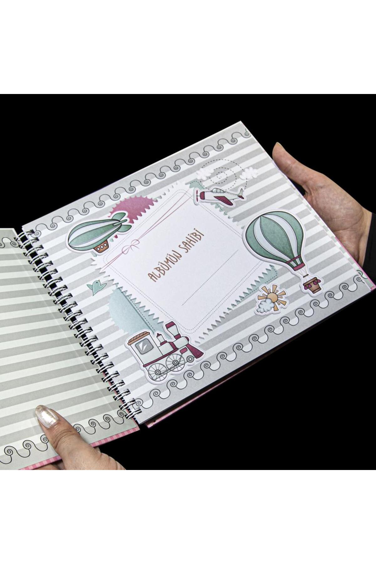 Nobbystar Hamilelik ve Anne Bebek Anı Defteri 0-1 Yaş – Sticker Hediyeli fotoğrafı 3 (önizleme)