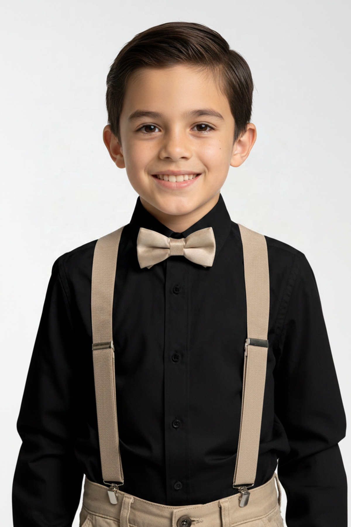 BOY'S SUSPENDERS and BOW TIE 1-12 YEARS OLD COMPATIBLE