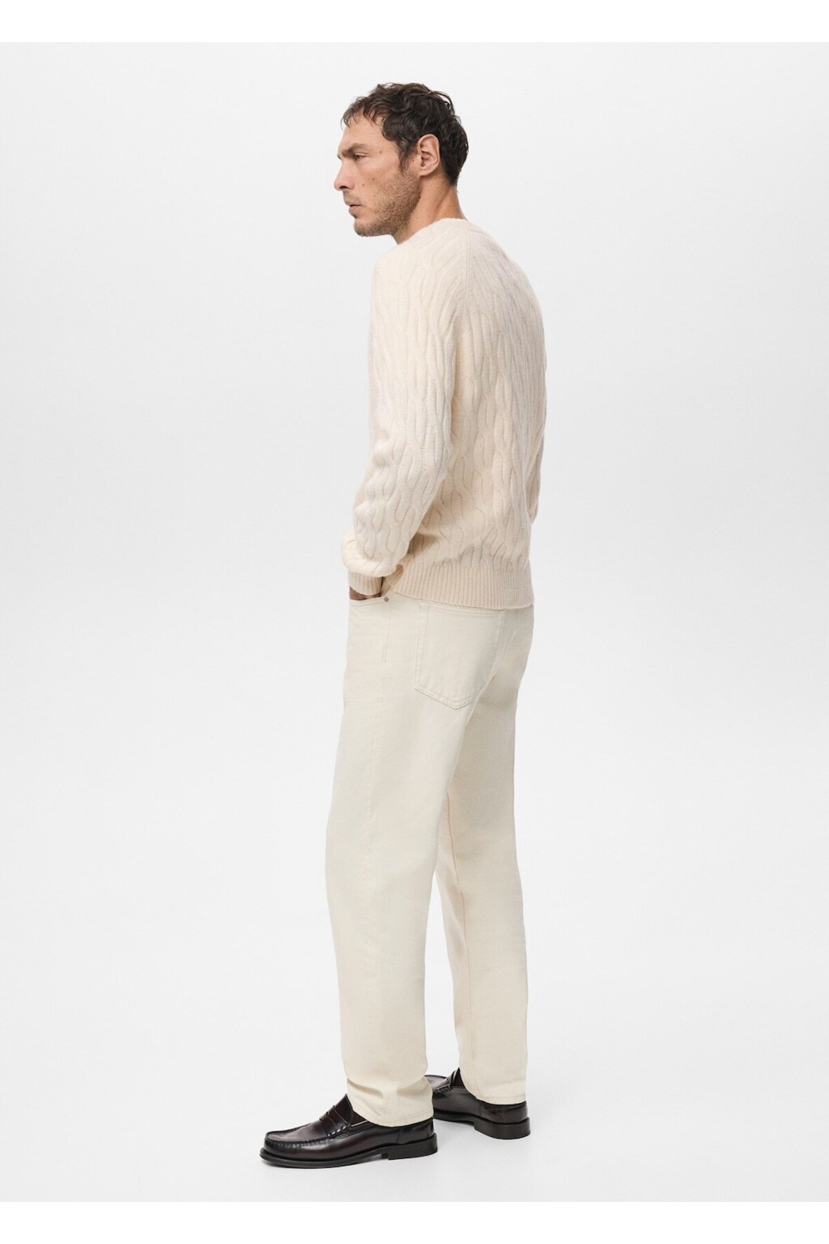 پلیور مردانه بافتنی آستین بلند | مانگو MANGO Man 27091242 - تصویر 6