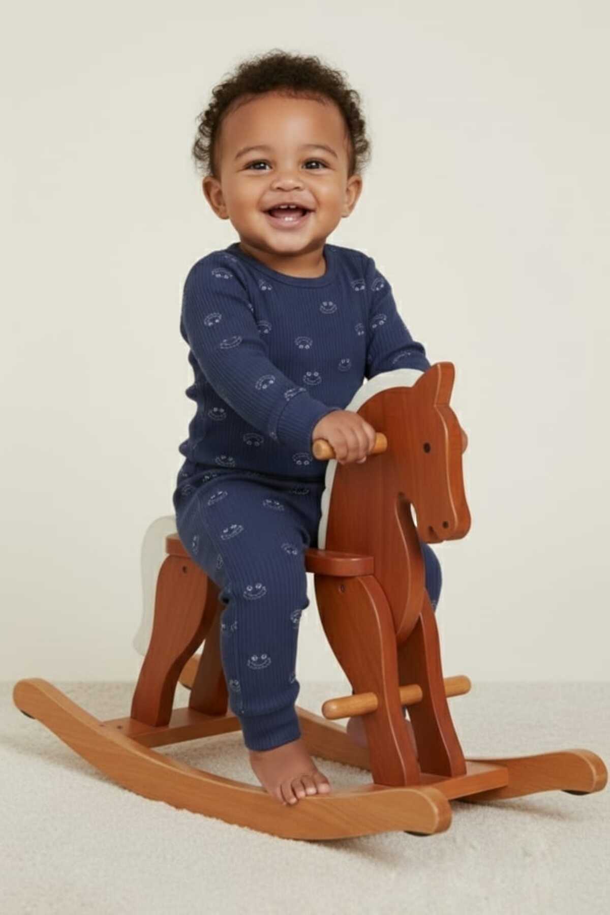 Fuar Baby Lacivert %100 Pamuk Desenli Erkek Bebek Pijama Takımı - 1. Kalite Yumuşak Dokulu fotoğrafı 6 (önizleme)