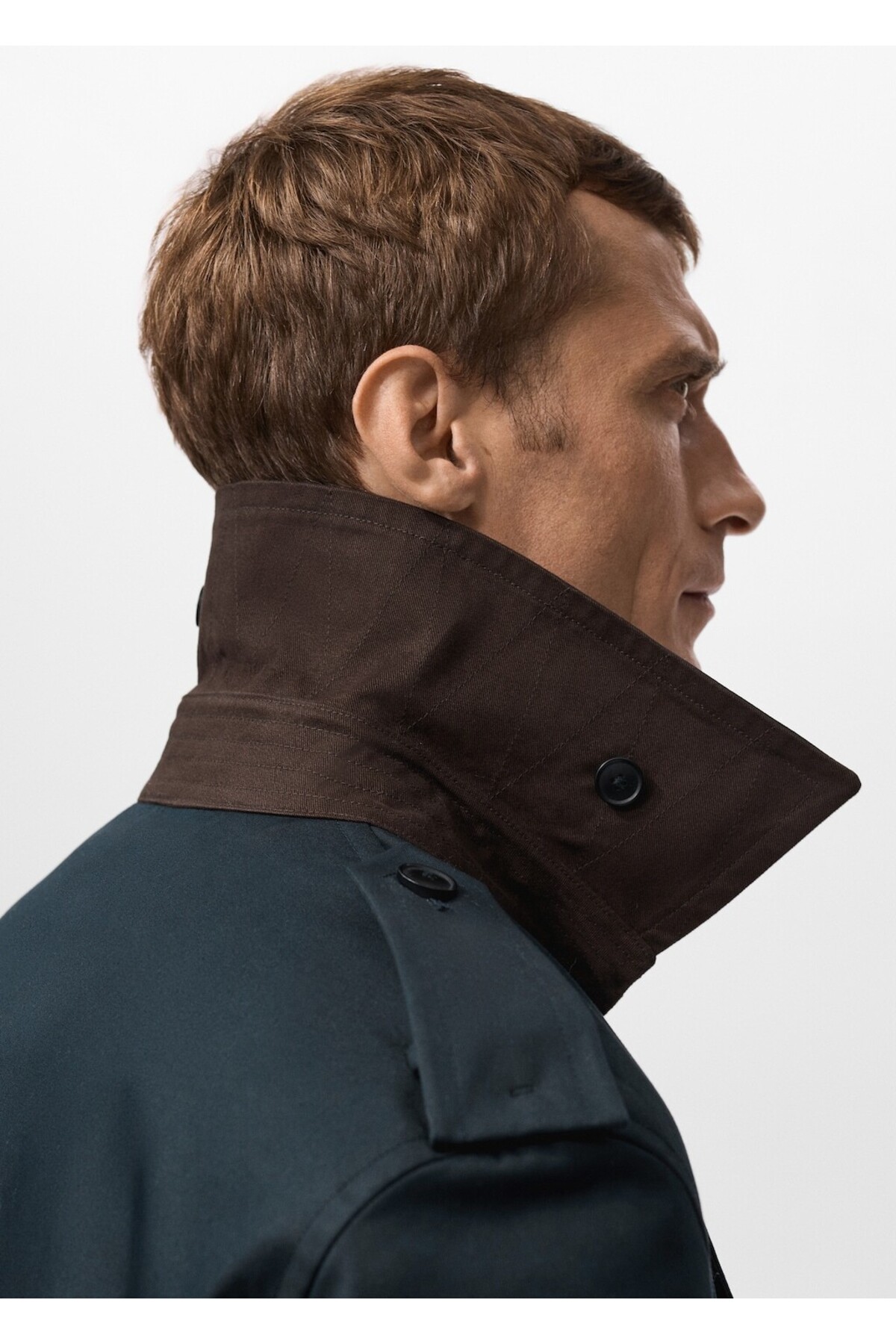 MANGO Man  Kemerli su itici trençkot - Görsel 7