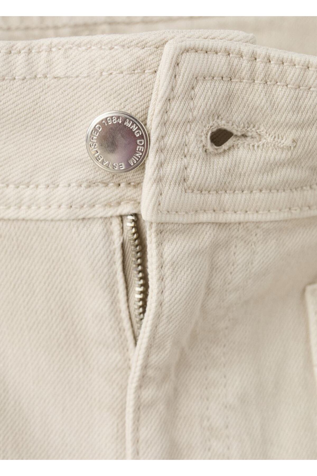 MANGO  Wideleg cepli jean pantolon - Görsel 5