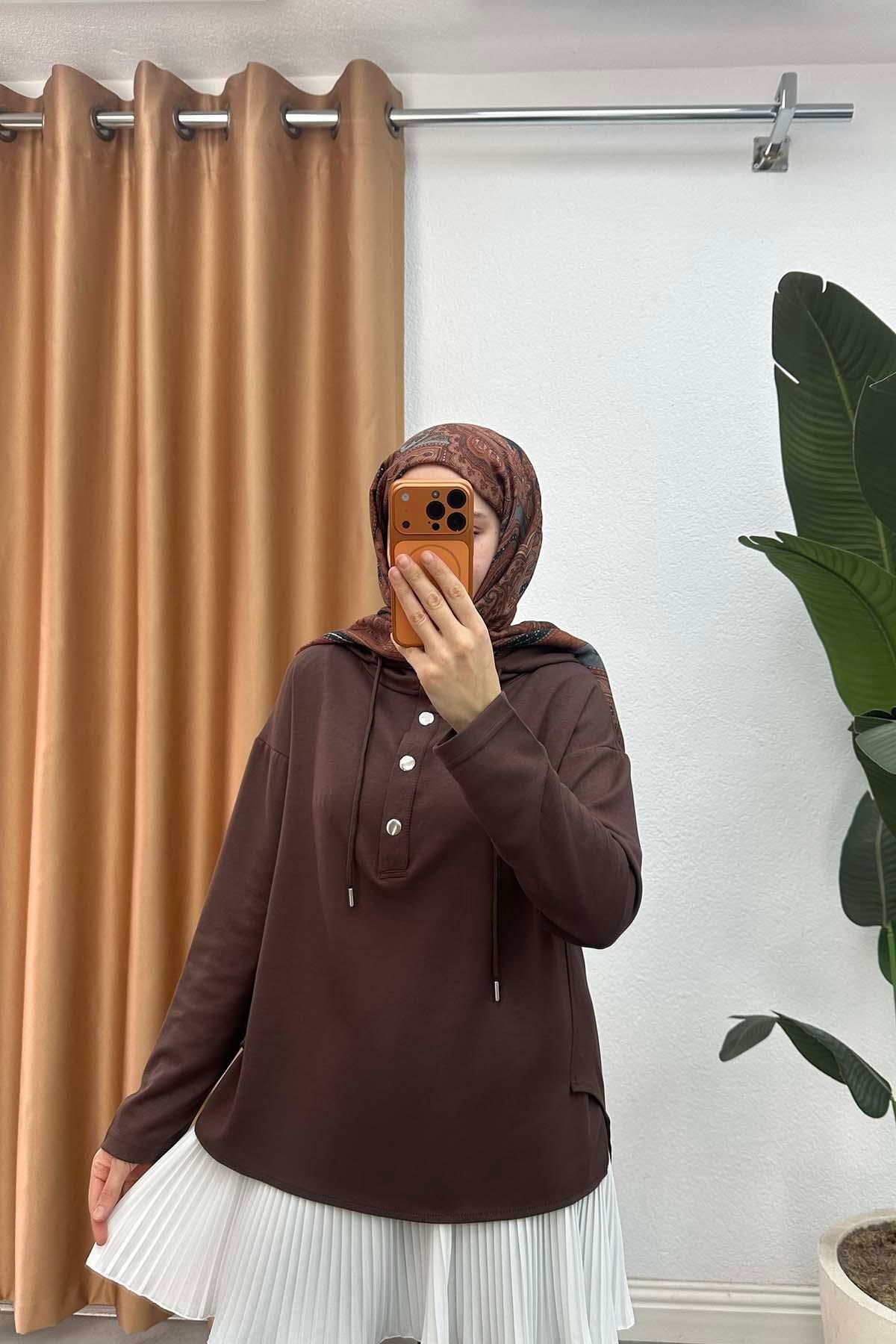 Trend Marfa  Piliseli Etek İçlik Beli Lastikli Pileli Piliseli Mini Tamamlayıcı İçlik - Görsel 2