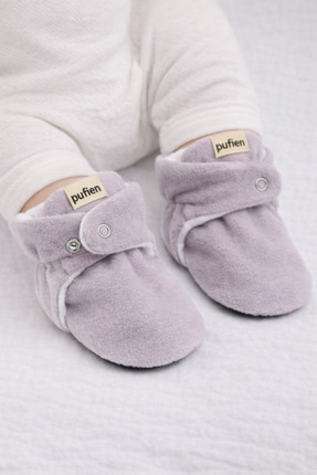 pufien Organik Pamuk Astarlı, Bebek İlk Adım Ayakkabısı, Kaydırmaz Taban, Beb...