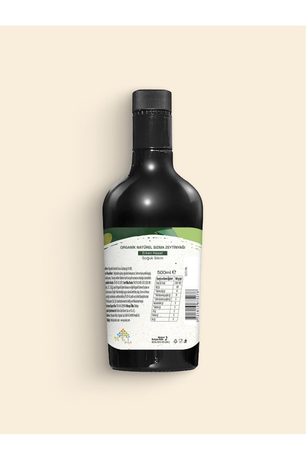 Ravla Organik Erken Hasat Zeytinyağı  – İçimlik 500 ml fotoğrafı 5 (önizleme)