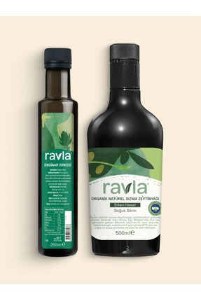 Ravla 2'li Ürün - Enginar Sirkesi - 250ml / Organik Erken Hasat Zeytinyağı – ...
