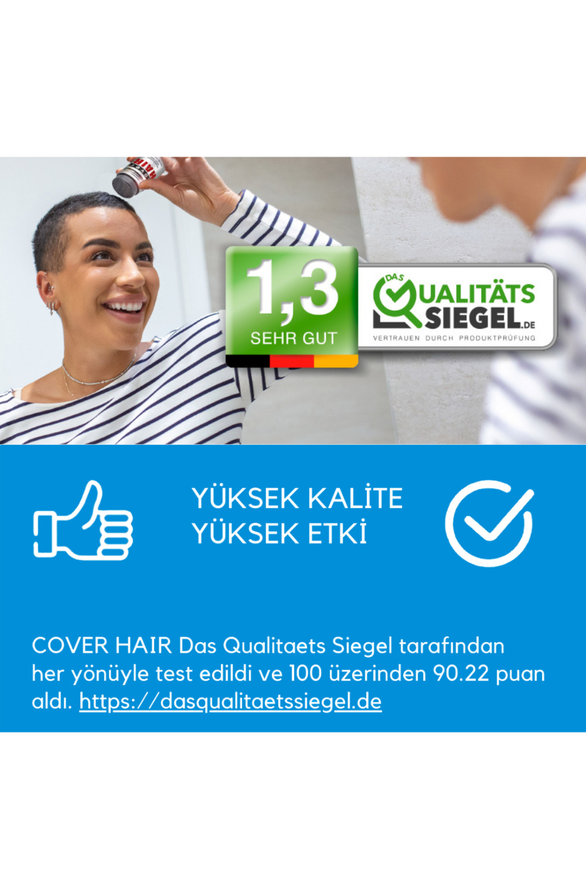 Koyu Kahverengi 14 Gram Saç Fiberi Dolgunlaştırıcı Kellik Kapatıcı Toz (Topik Tozu) — قهوه‌ای Cover Hair 14 Gramm — تصویر 7 از 7