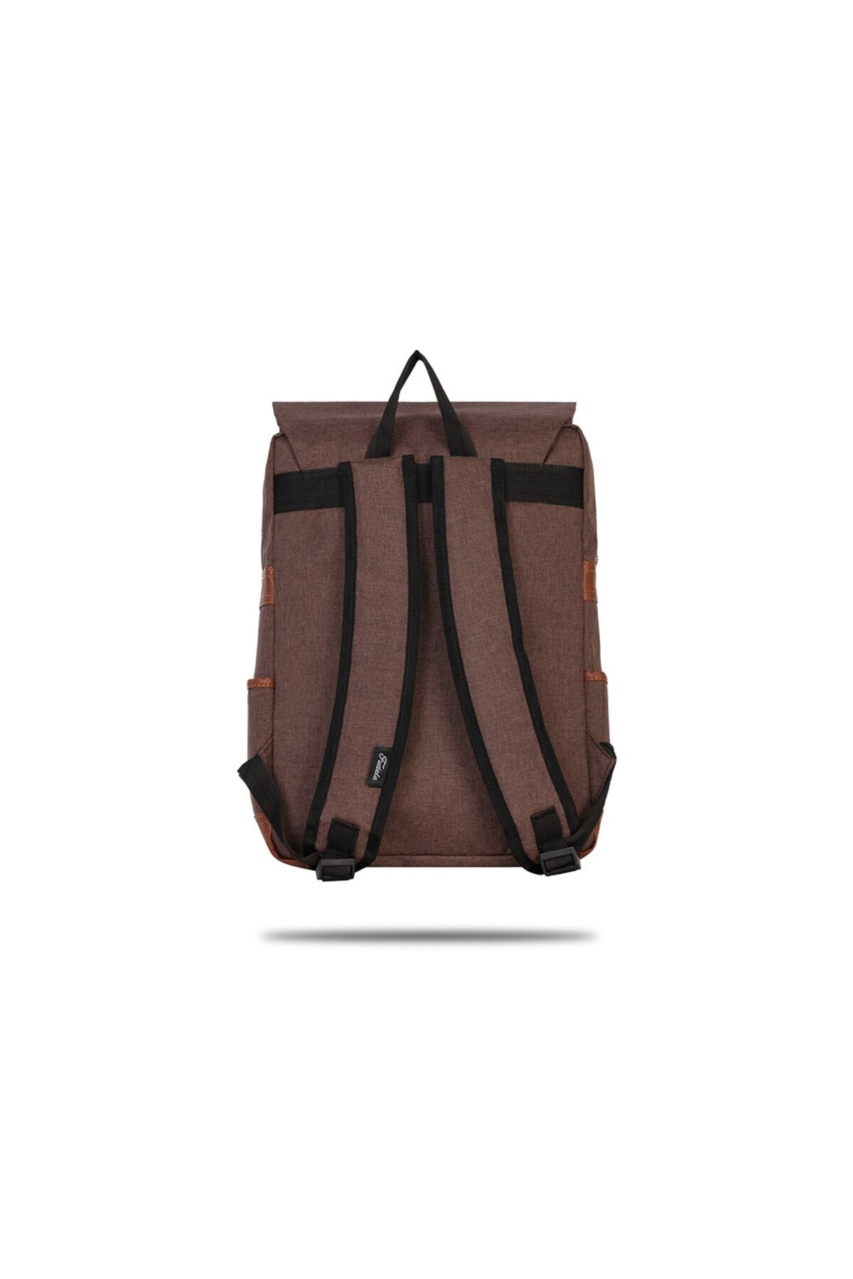 Fudela JNB Kahverengi Unisex 15.6 İnç Laptop Bölmeli Su Geçirmez Günlük Sırt Çantası görsel 4