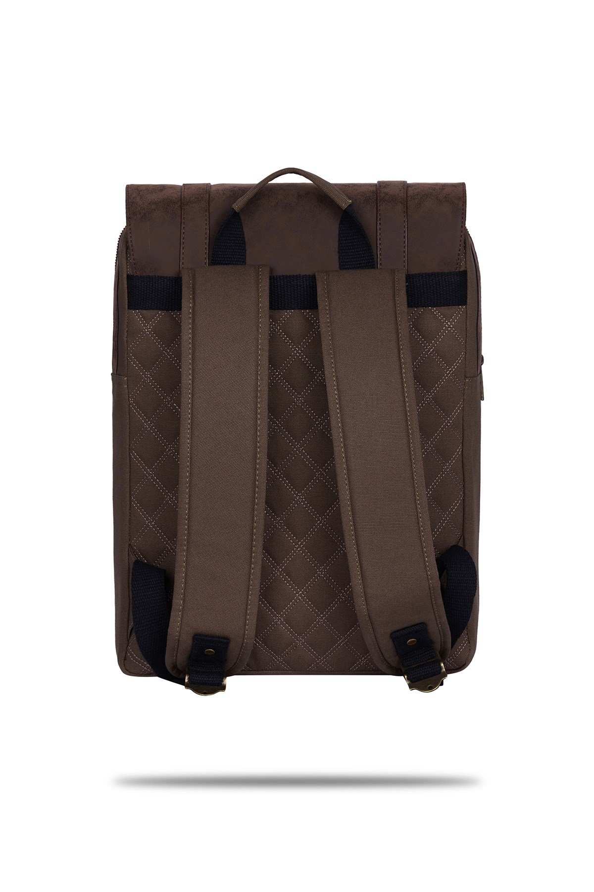 Fudela NYP Kahverengi Unisex 15.6 İnç Laptop Bölmeli Casual Günlük Sırt Çantası görsel 4