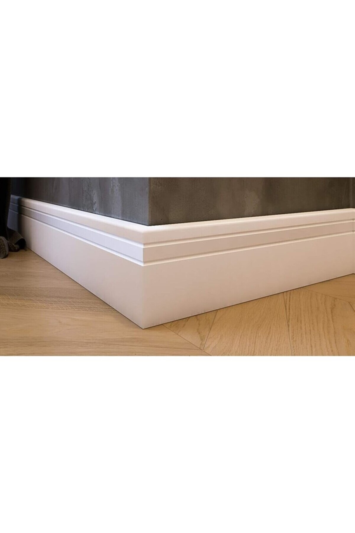 Lacquer White Eco-K2 Model 10cm Pvc Skirting