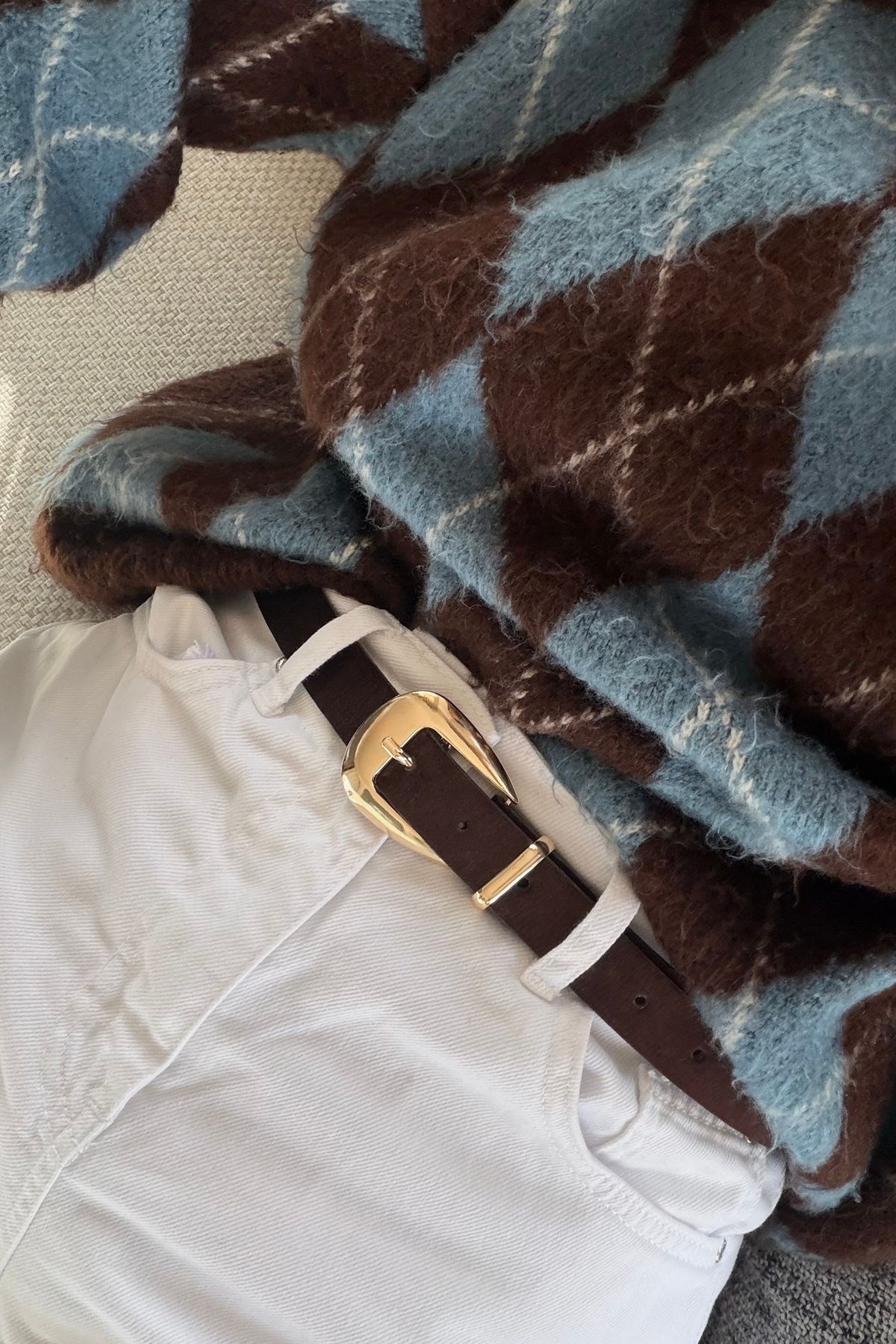 keisy  Wendy Gold Tokalı Kadın Süet Kemer (Acı Kahve)