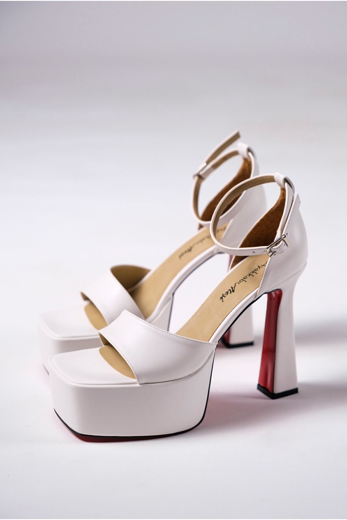 White Skin Custom Design Platform Women's Shoes Zoey