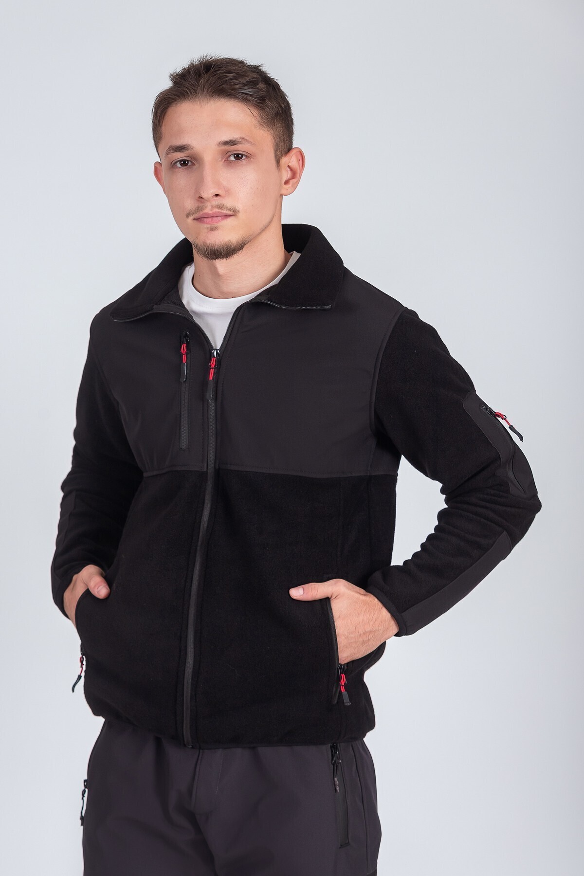 پشم گوسفند تزئینی مردانه Softshell — مشکی VTN25K0002 — تصویر 2 از 5