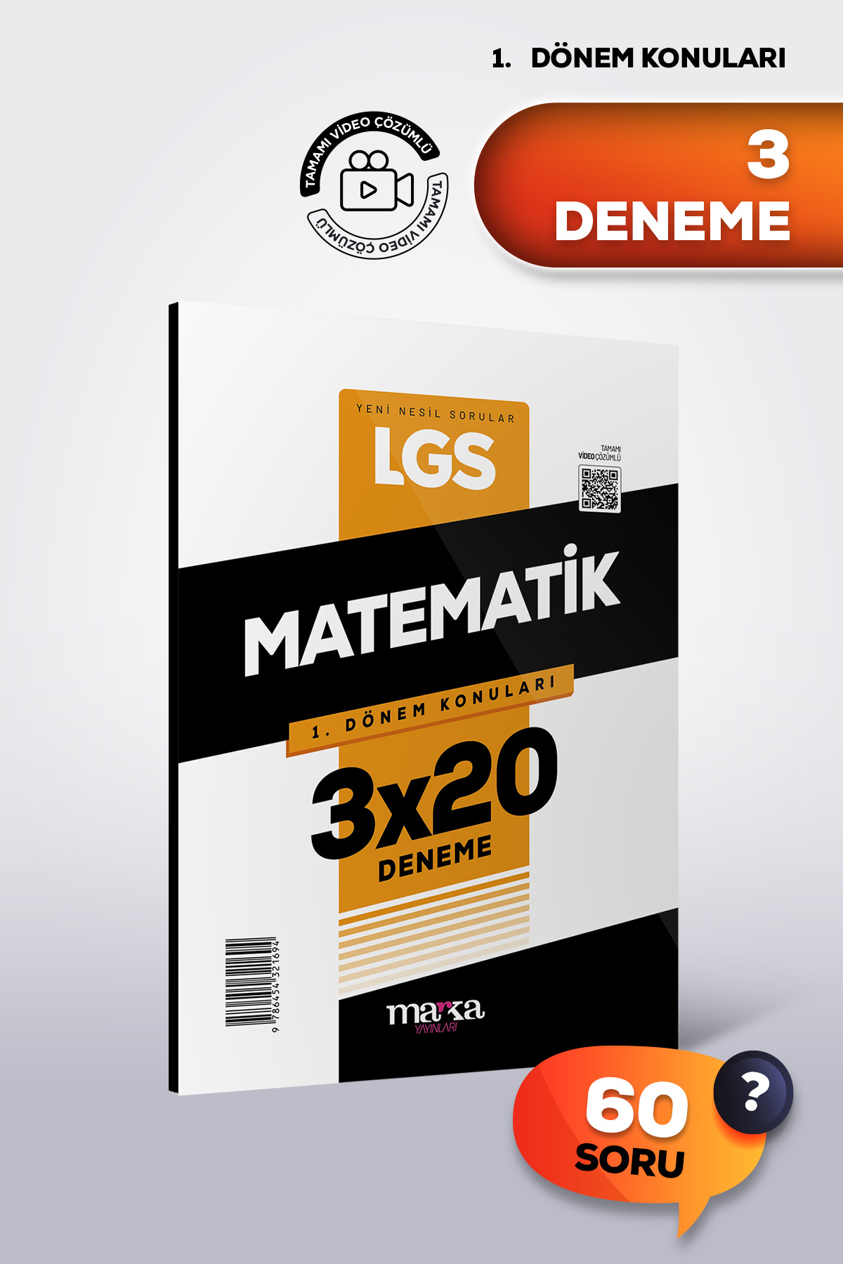 Marka Yayınları LGS MATEMATİK 1. Dönem Konuları 3 Deneme 2026