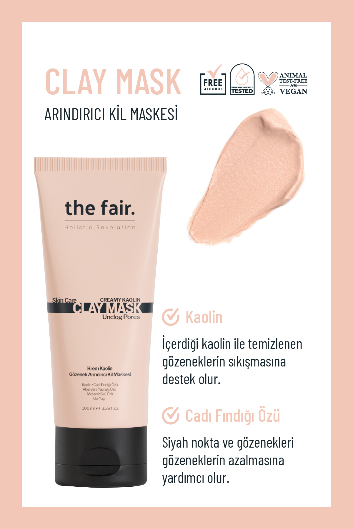 the fair. Gözenek Karşıtı Kil Maskesi Besleyici Jel Tonik ve Sebum Dengeleyici Yıkama Jeli — THEFAIRSET31-A — تصویر 4 از 9