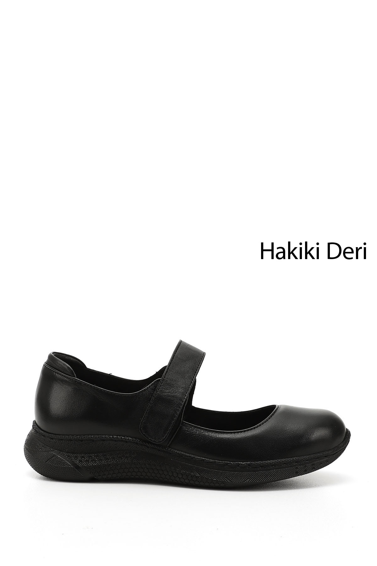 Women's Black Mary Jane Fill Sole Genuine Leather Shoes