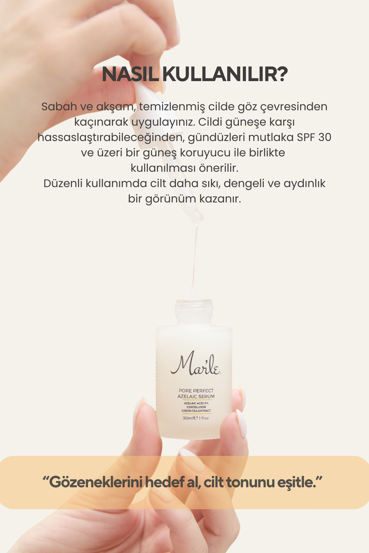 Gözenek Sıkılaştırıcı Azelaik Serum — 8683574400425 — تصویر 4 از 6
