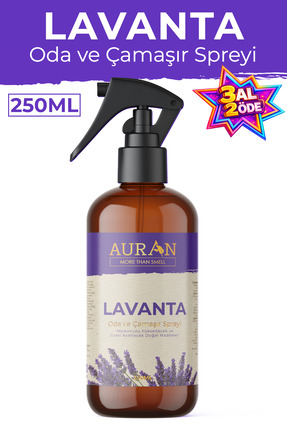 AURAN Lavanta Oda Ve Çamaşır Spreyi Oda Kokusu Oda Spreyi Room Spray 250ml