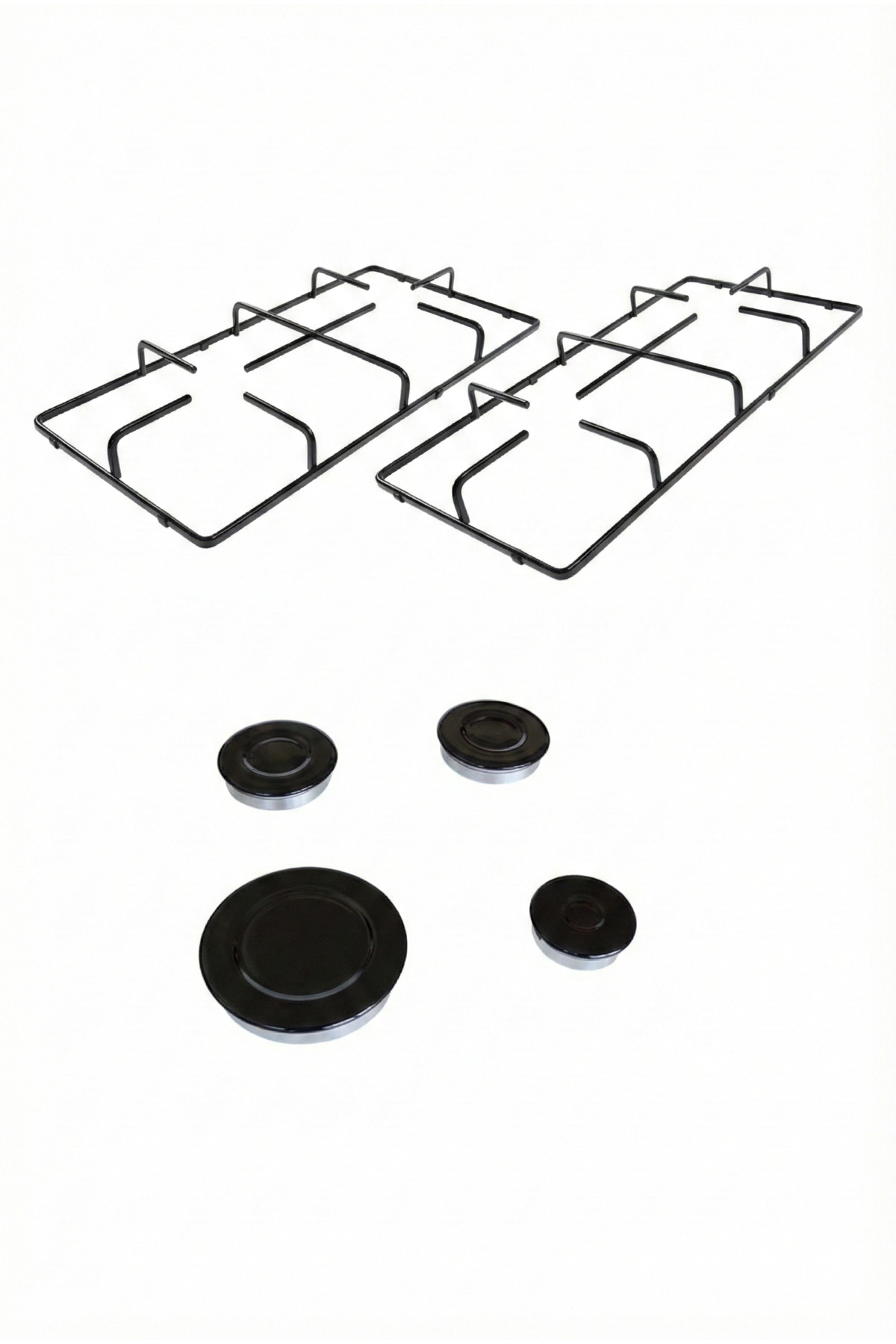 COOK-LAB 2 (İki) Ad Kumtel/Luxell Ankastre Set Üstü Ocak Izgarası 45,5x22,5x4,5cm ve 8 Parça Bek Kapak Seti - Fiyatı, Yorumları