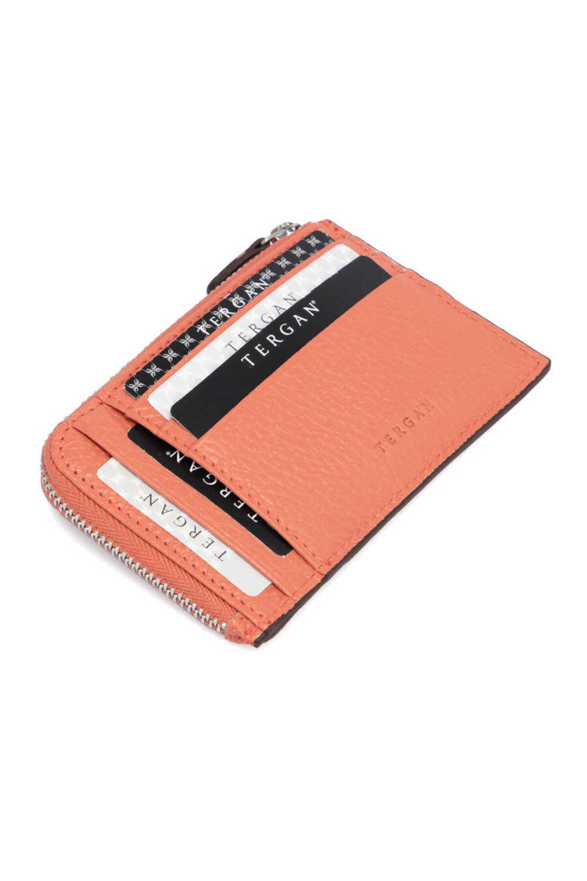 Tergan Turuncu Hakiki Deri Unisex Kredi Kartlık - S1KK00000265-S2A